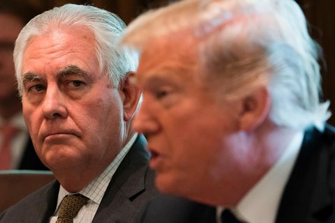 Rex Tillerson und Donald Trump