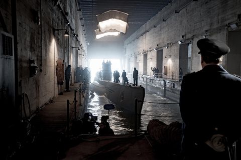 Nur in dem düsteren Bunker von La Rochelle sind die Boote sicher vor den Luftangriffen der Allierten.