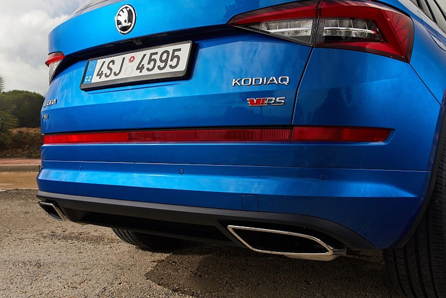 Da spielt die Musik: Großes ovales Endrohr im Skoda Kodiaq RS