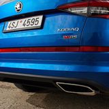 Da spielt die Musik: Großes ovales Endrohr im Skoda Kodiaq RS