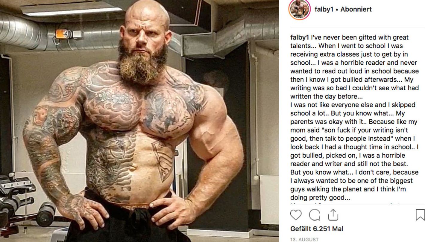 Der dänische Bodybuilder Søren Falby