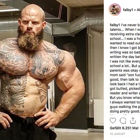 Der dänische Bodybuilder Søren Falby