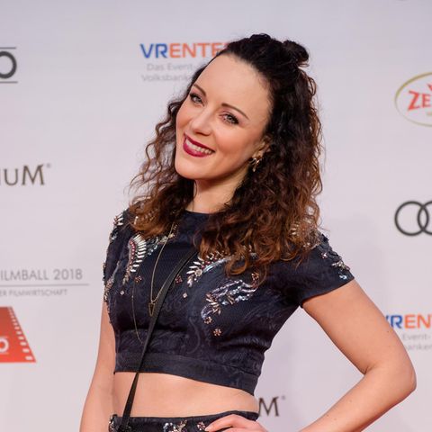Jasmin Wagner alias Blümchen posiert für die Fotografen