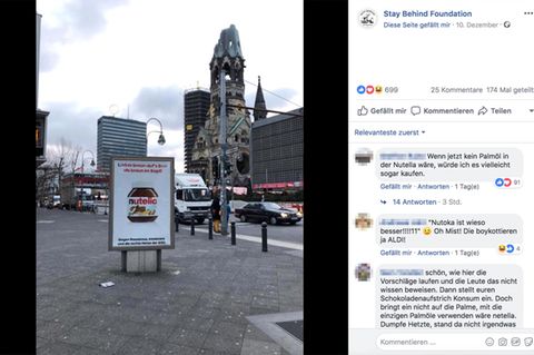 Fake-Plakat von Nutella gegen AfD