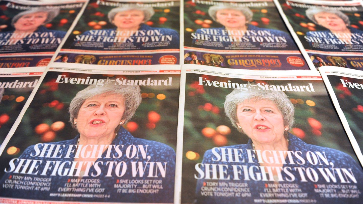 Theresa May auf dem Titel des Evening Standard