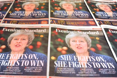 Theresa May auf dem Titel des Evening Standard