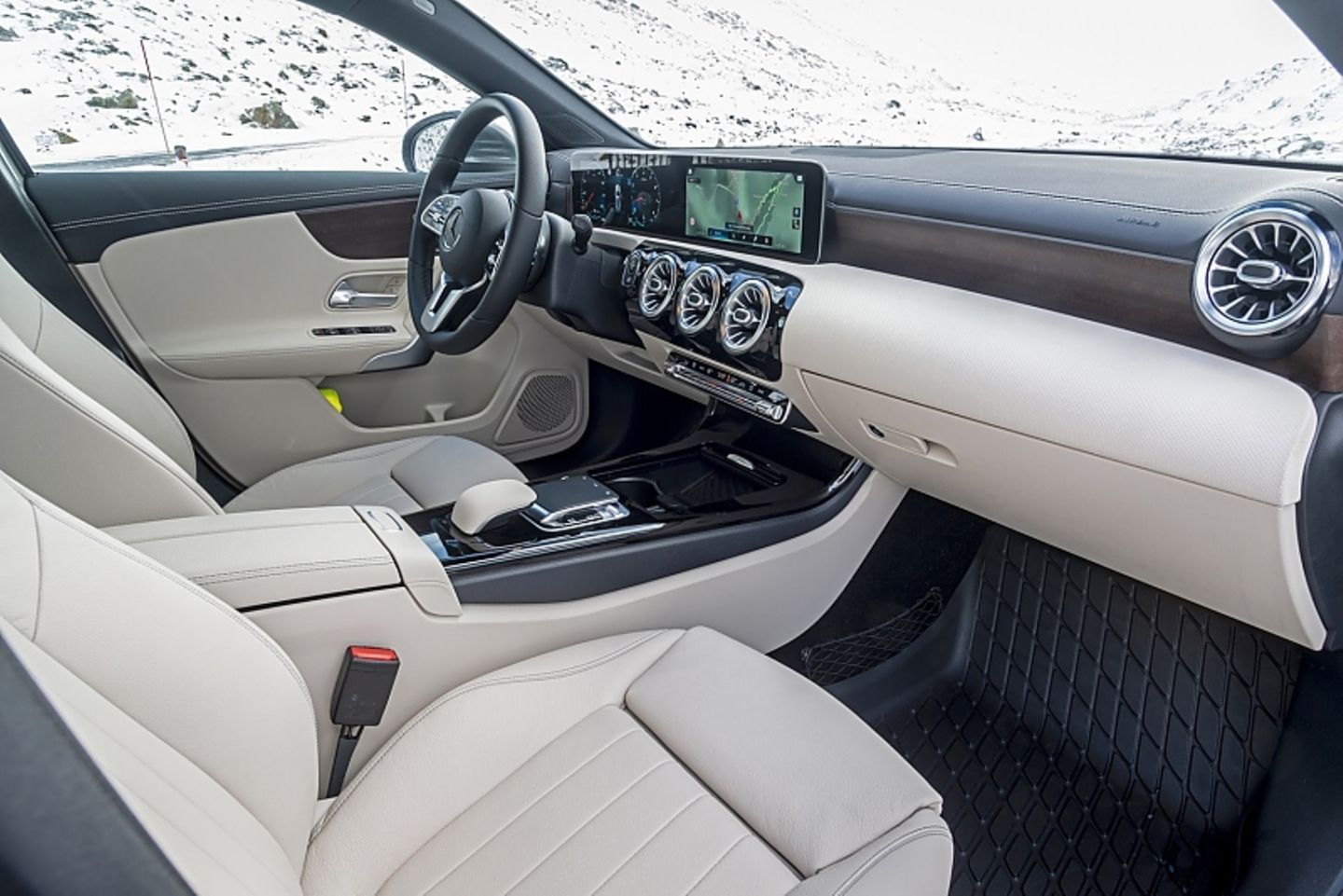 Der Innenraum des Mercedes A 250 4matic
