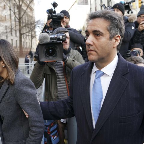 Michael Cohen auf dem Weg ins New Yorker Gericht