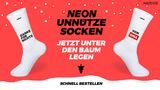 Weihnachtsgeschenk: NEON Unnütze Socken
