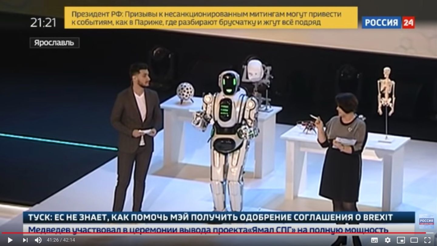 Screenshot des Videos, das der russische Sender "Russia-24" auf Youtube veröffentlichte