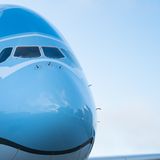 Die Frontpartie des doppelstöckigen Flugzeuges: Masuoka hatte den Gestaltungswettbewerb unter 2197 Einsendungen aus aller Welt gewonnen