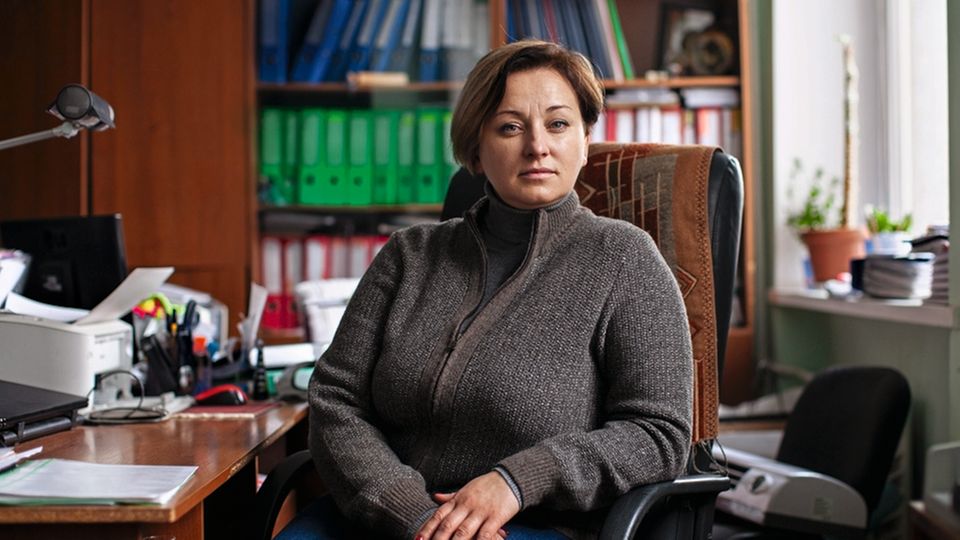 Ukraine-Krise: Marija Podibajlo organisierte den Widerstand in der Stadt Marija Podibajlo organisierte den Widerstand in der Stadt