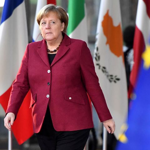 Bundeskanzlerin Angela Merkel während des EU-Gipfels