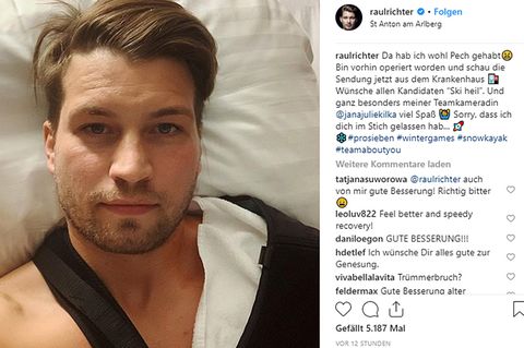 Schauspieler Raúl Richter musste nach seinem Unfall operiert werden