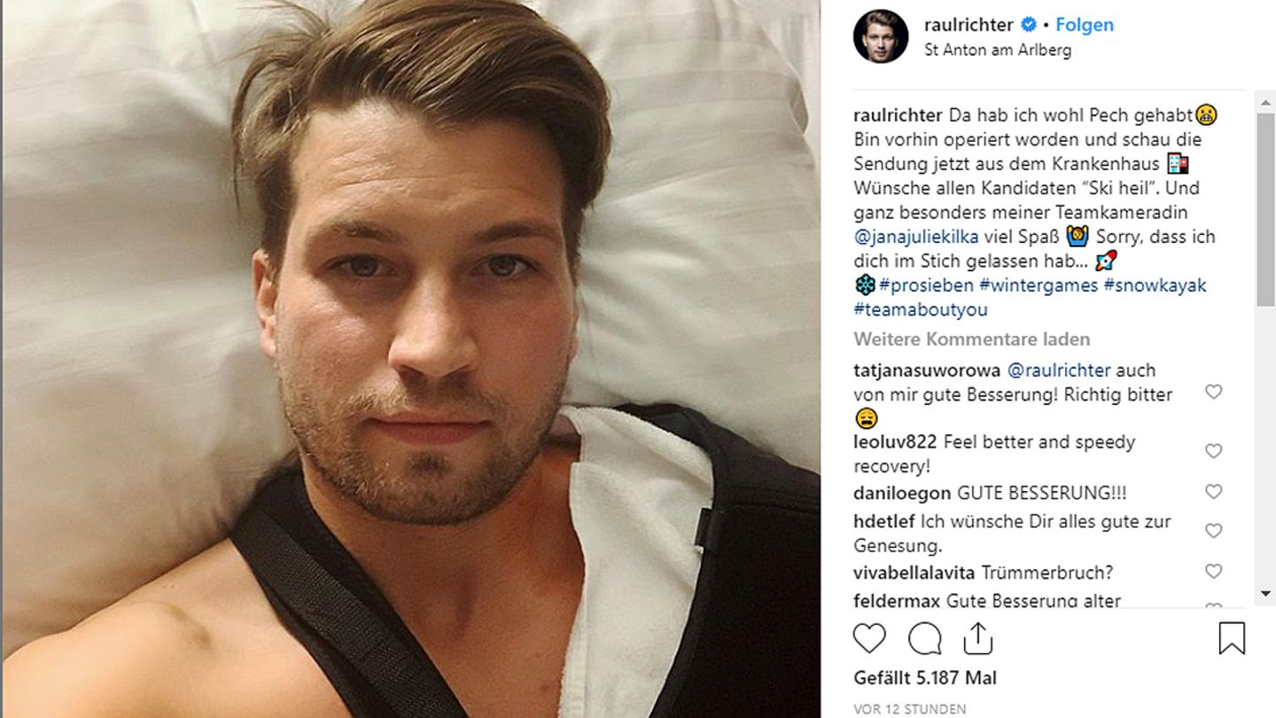 Schauspieler Raúl Richter musste nach seinem Unfall operiert werden