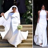 Hochzeit von Prinz Harry und Meghan Markle, Schloss Windsor  Es war DIE Hochzeit des Jahres: Am 19. Mai gaben sich Prinz Harry und Schauspielern Meghan Markle auf Schloss Windsor das Jawort. Die Amerikanerin überraschte mit der Wahl ihres Brautkleides: Markle trug eine vergleichsweise schlichte Robe des französischen Labels Givenchy. Dazu kombinierte sie einen Spitzenschleier und eine Tiara, eine Leihgabe der Queen. Für den Empfang am Abend wechselte die 37-Jährige erneut das Kleid und präsentierte eine schulterfreie Robe von Designerin Stella McCartney.