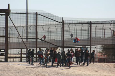 Flüchtlinge aus Guatemala an der US-Grenze am Rio Grande