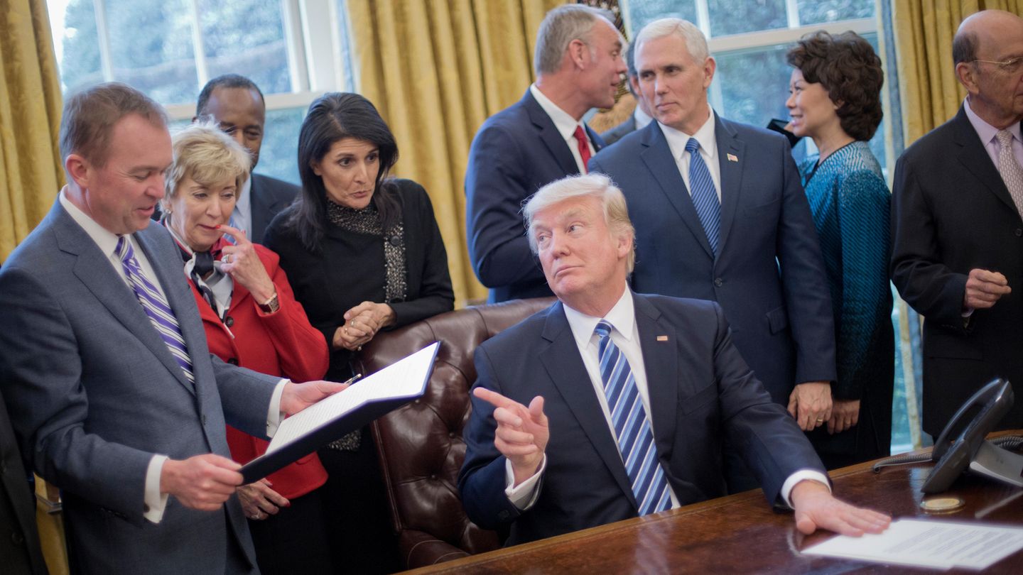 Donald Trump und Mick Mulvaney