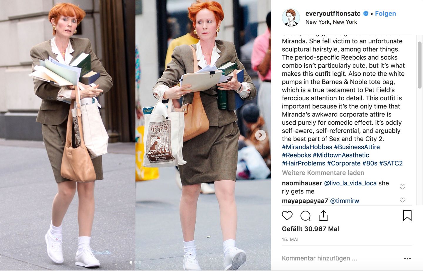 "Sex and the City": Cynthia Nixon als Miranda Hobbes