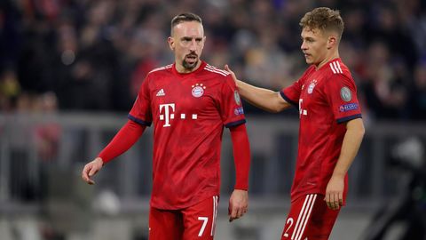 Franck Ribery und Joshua Kimmich stehen mit dem FC Bayern vor einer schwierigen Aufgabe im Achtelfinale.
