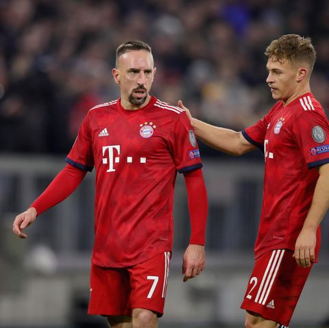 Franck Ribery und Joshua Kimmich stehen mit dem FC Bayern vor einer schwierigen Aufgabe im Achtelfinale.