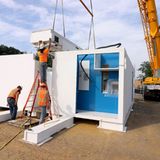 Am Standort benötigt man lediglich ein Fundament und einen großen Kran.