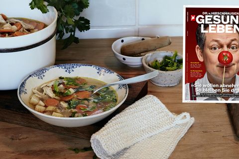 Gesundes Hausmittel: Das beste Rezept für eine Hühnersuppe gegen Erkältung