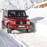 Mercedes G 350d - schafft knapp Tempo 200