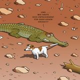 Spitze Feder: Von Sehhunden und braunem Pöbel - Die besten Tetsche-Cartoons 2018