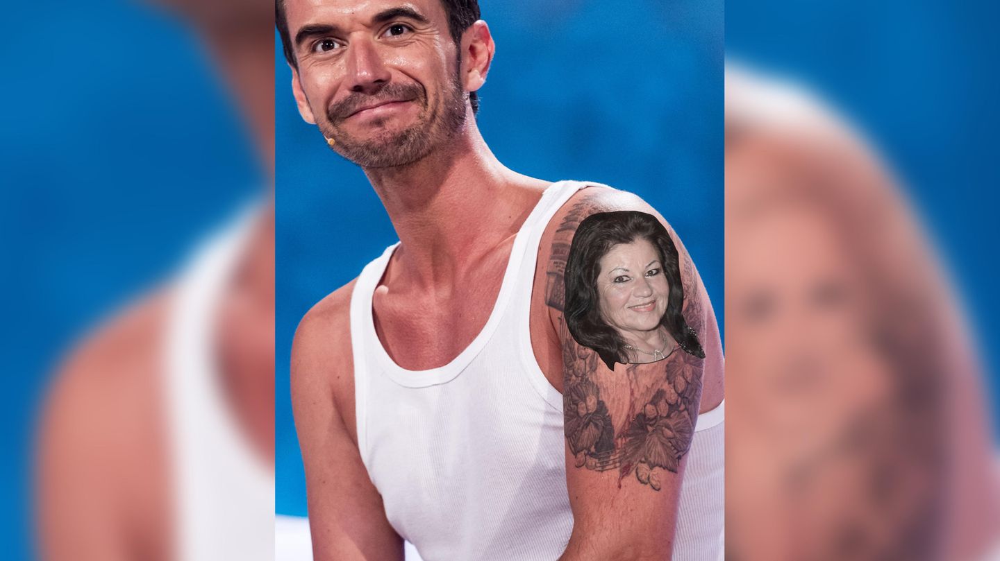 Florian Silbereisen und sein Helene-Fischer-Tattoo Florian Silbereisen und sein Helene-Fischer-Tattoo