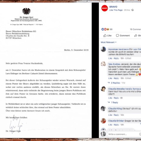 Gregor Gysi schreibt Brief an die Bravo
