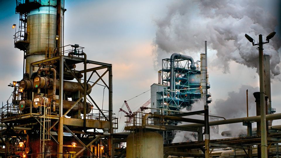 Die größte Raffinerie der USA betreibt Exxon in Baytown, Texas