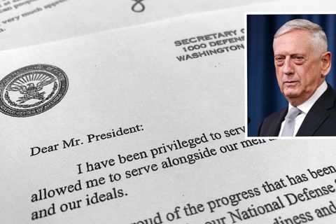 Seinen Rücktritt machte Verteidigungsminister James Mattis in einem persönlichen Schreiben an US-Präsident Trump öffentlich