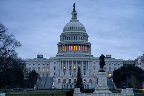 Das Kapitol, Sitz des US-Kongresses, in Washington