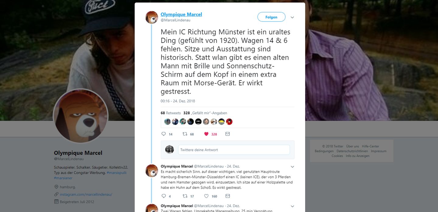 Deutsche Bahn: Die verrückten Tweets einer Bahnreise aus der Hölle