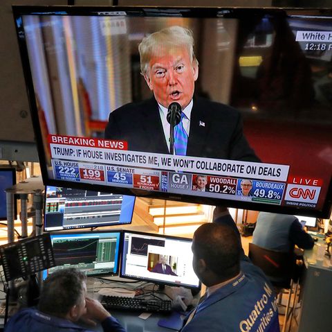 Streit mit der Fed, Shutdown, nervöse Finanzmärkte: An den Börsen wird Donald Trump derzeit genauestens beobachtet