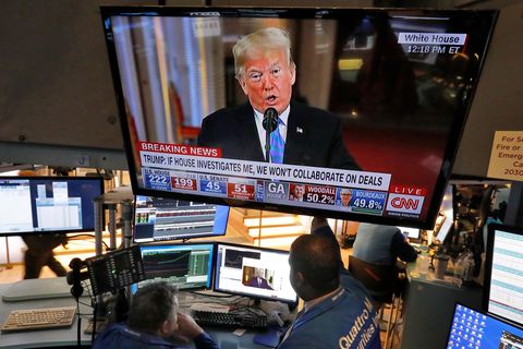 Streit mit der Fed, Shutdown, nervöse Finanzmärkte: An den Börsen wird Donald Trump derzeit genauestens beobachtet