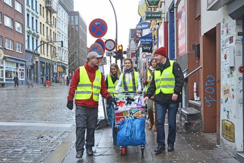 Die Antikältehilfe unterwegs