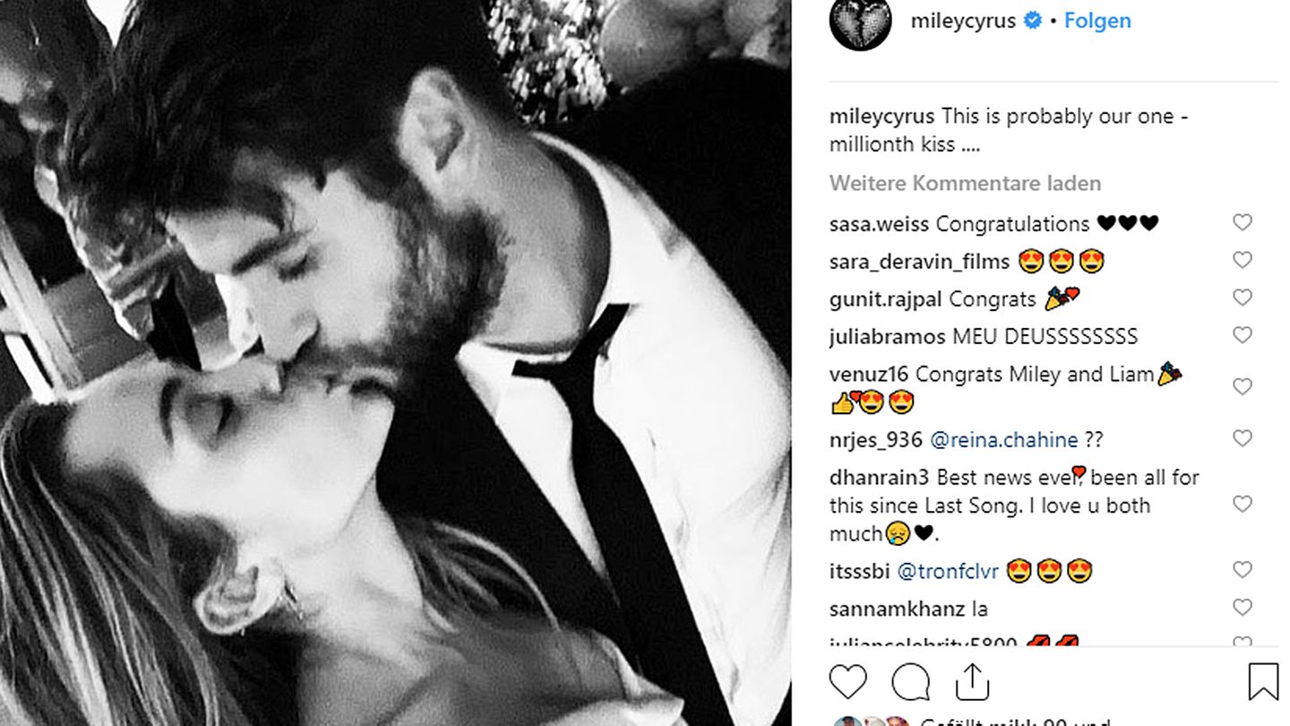 Miley Cyrus und Liam Hemsworth