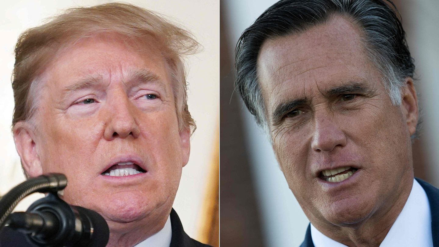 Donald Trump und Mitt Romney