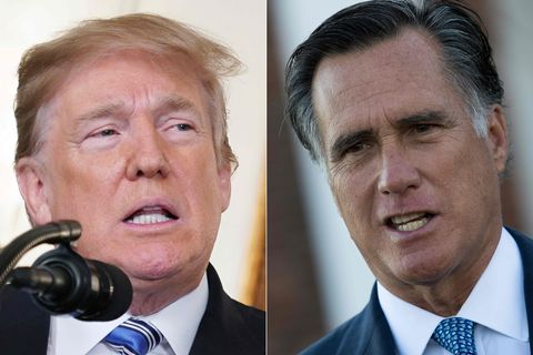 Donald Trump und Mitt Romney