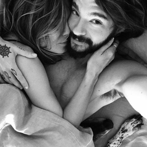Heidi Klum und Tom Kaulitz kuscheln gemeinsam im Bett