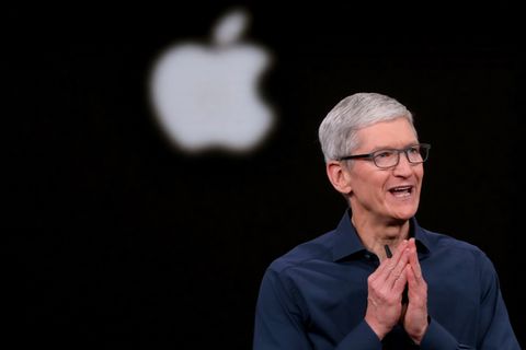 Apple-Chef Tim Cook musste einen Umsatzrückgang im letzten Quartal ankündigen