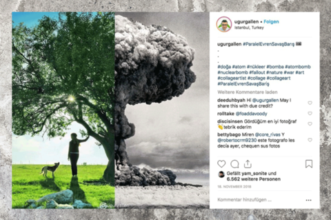 Instagram-Screenshot eines Bildes von Uğur Gallen