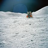 Das Landemodul von Apollo 17 ist das letzte einer Serie, die auf dem Erdtrabanten im Dezember 1972 aufsetzte
