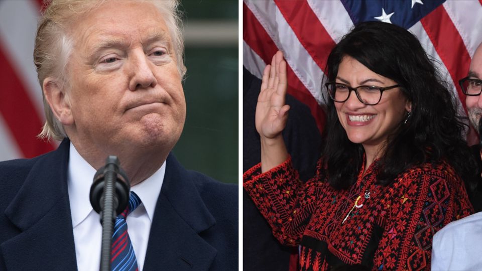 Kritik und Zuspruch für #ImpeachTheMF: Die neue US-Abgeordnete Rashida Tlaib (rechts) will Trump des Amtes entheben Die neue US-Abgeordnete Rashida Tlaib (rechts) will Trump des Amtes entheben