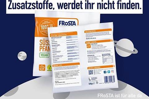 Mit diesem Post bewarb der Tiefkühlkost-Anbieter Frosta seine Süßkartoffel-Pfanne. Der Instagram-Eintrag wurde mittlerweile gelöscht, dafür entschuldigte sich Frosta bei allen, die sich dadurch diskriminiert gefühlt haben.