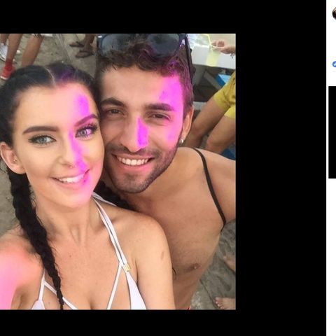 Dieses Bild von der Engländerin Chloe Smith und dem Italiener Daniele Marisco entstand 2016 als sich das Paar auf Ibiza kennenlernte. Daniele postete es als sein Profilbild.