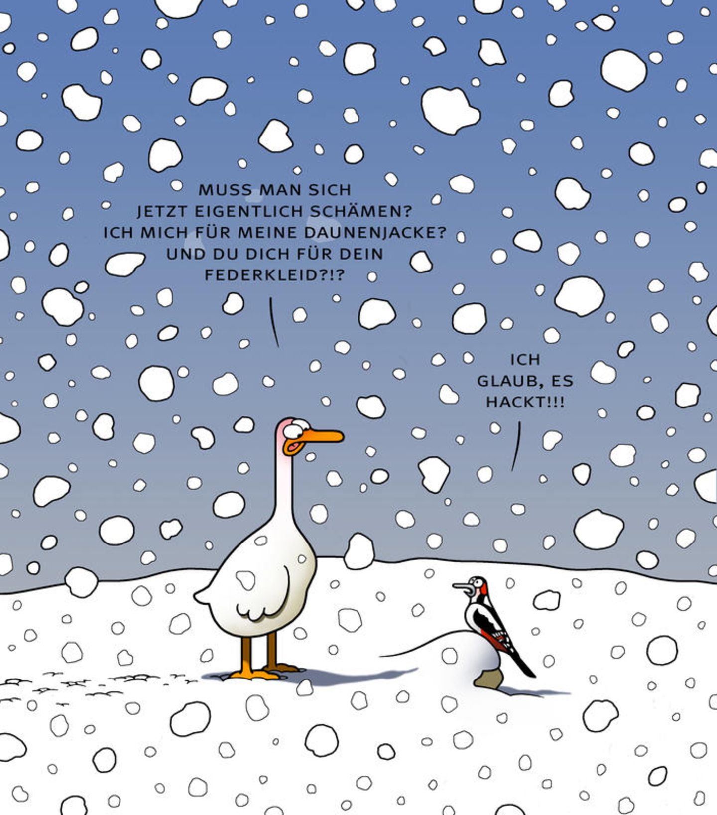 Cartoons: So lustig kann der Winter sein