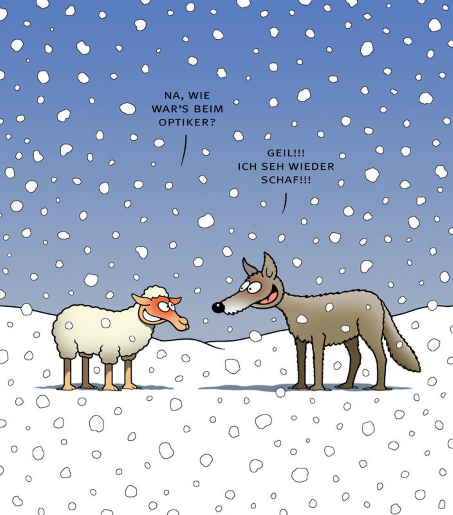 Cartoons: So lustig kann der Winter sein
